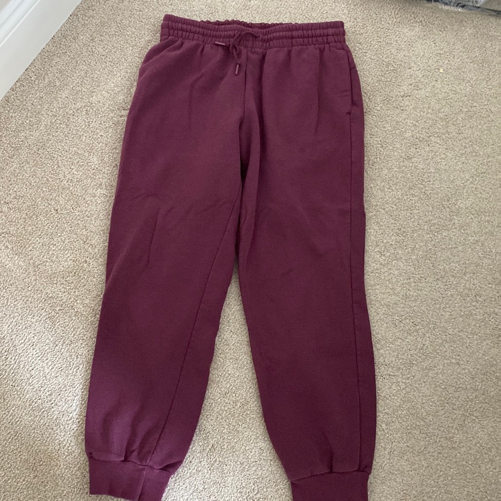 Women’s Maroon Adidas Jogger Sweatpants